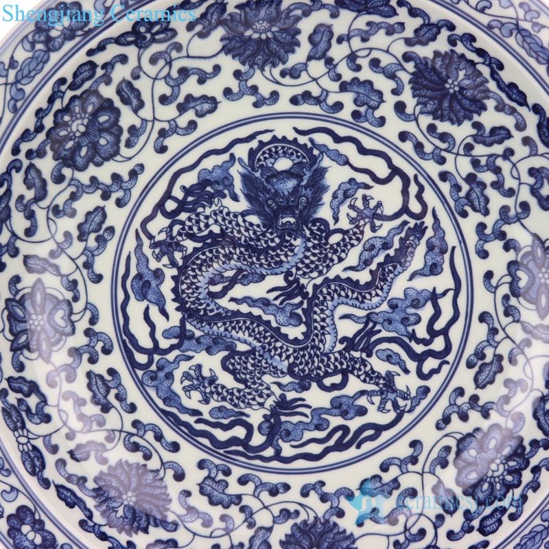 classical blue and white plate