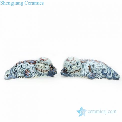 chinese ancient brave animal shape figurine