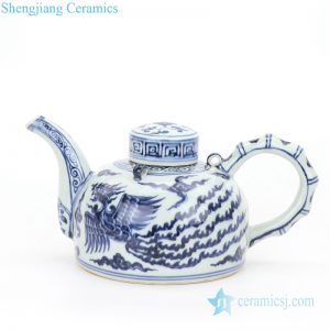 high quality ceramic with special pattern tea pot