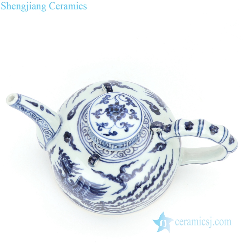 high quality ceramic with special pattern tea pot 