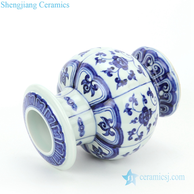 classical ceramic with hand painted pattern vase