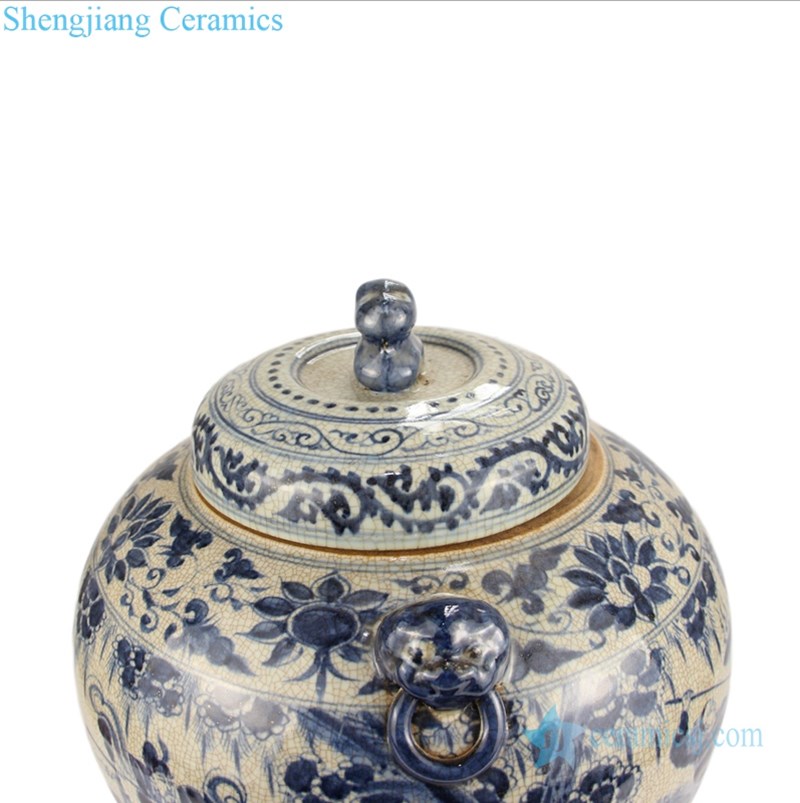 artistic horse pattern tea jar