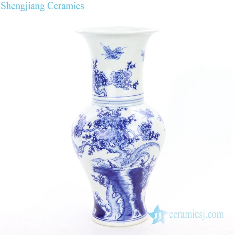 artistic blue and white porcelain vase