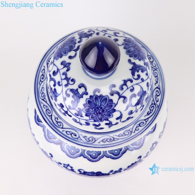 RZKD27 Chinese blue and white porcelain general pot pattern jars