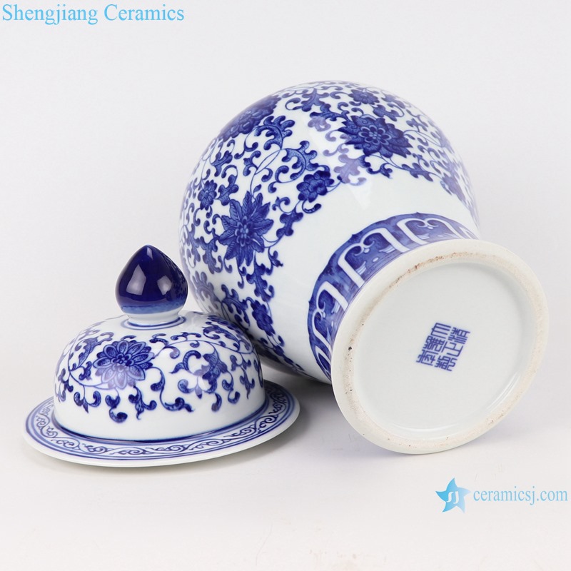 RZKD27 Chinese blue and white porcelain general pot pattern jars