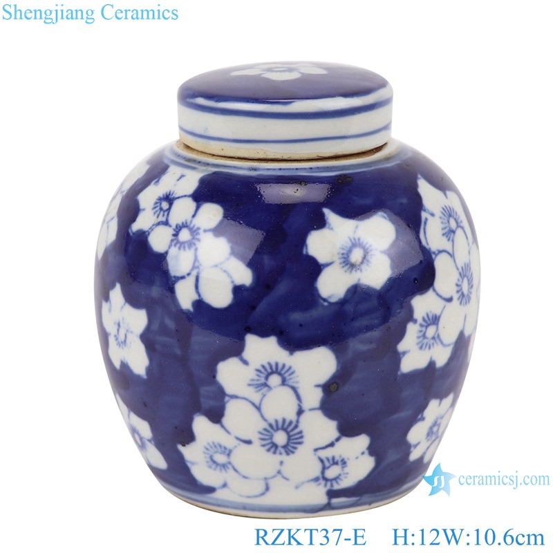 RZKT37-E Chinese blue and white multi-pattern ceramic storage pot sets
