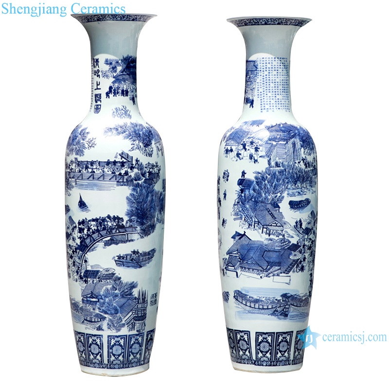 RZRi05-A Jingdezhen antique cracked glaze Kaiming porcelain vase
