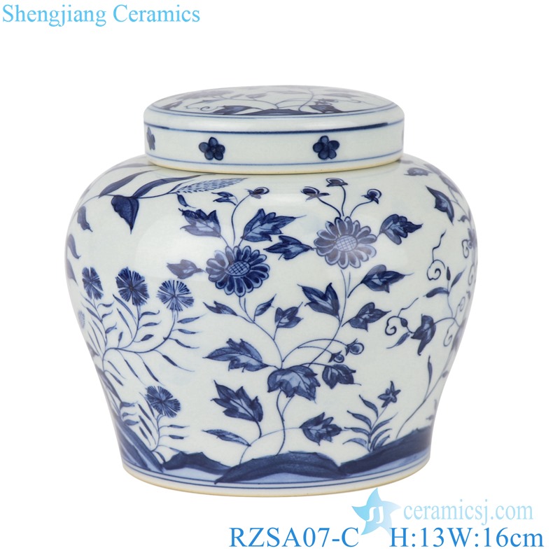 RZSA07-C Jingdezhen handmade clashing color design ceramic jars