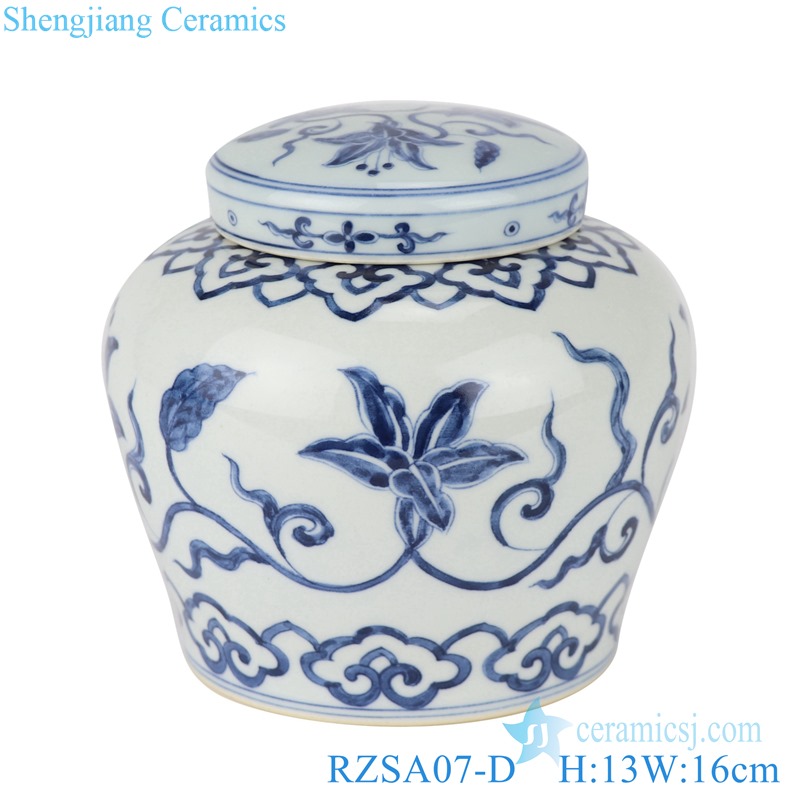 RZSA07-D Jingdezhen handmade clashing color design ceramic jars