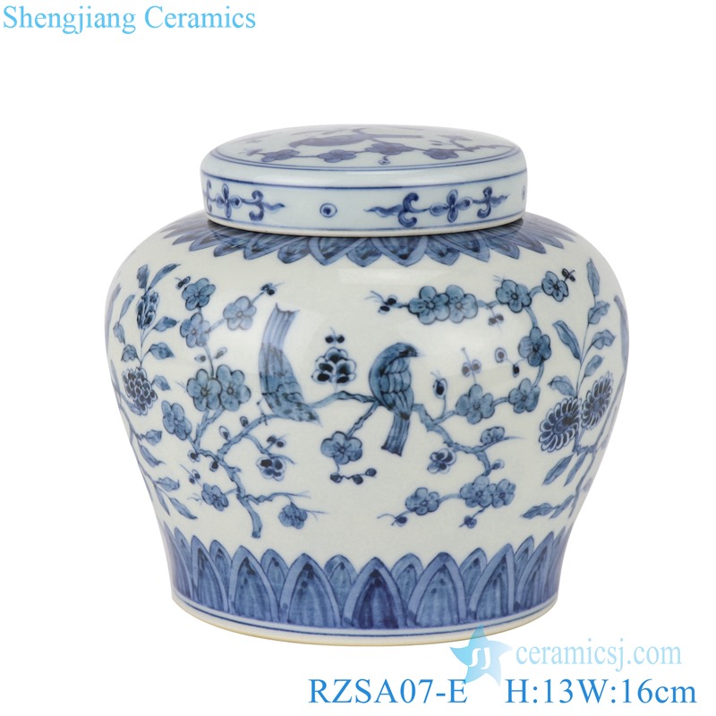 RZSA07-E Jingdezhen handmade clashing color design ceramic jars