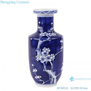 RYWG18 Antique blue and white porcelain vases for home furniture dining room decoration