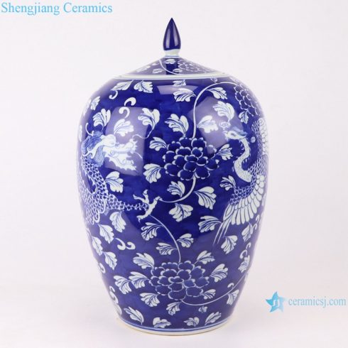 RYWG20 Jingdezhen blue and white porcelain food storage pot decoration porcelain jar