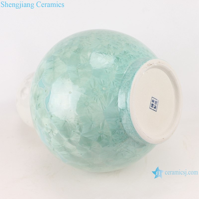 RYYX06 Crystal glaze ceramic vase -bottom view