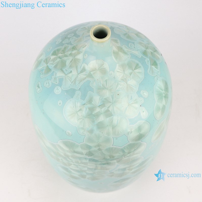 RYYX07-B crystal glaze ceramic vases -top view