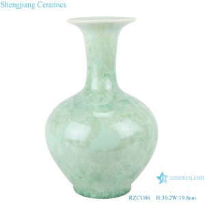 RZCU06 Antique Jingdezhen white green blue color Crystalline glaze Home decorative vase