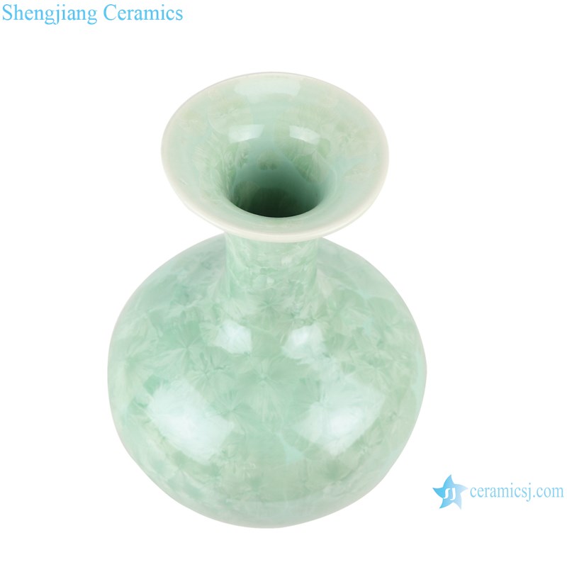 RZCU06 Jingdezhen Crystalline glaze decorative vase-top view