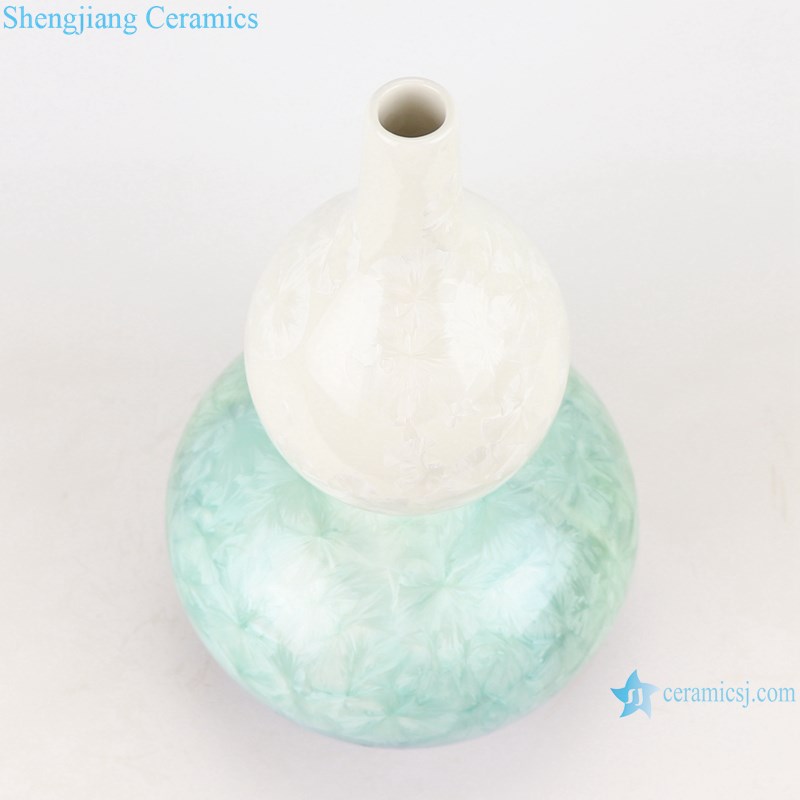 RZCU07 Jingdezhen Crystalline glaze ceramic vase-top view