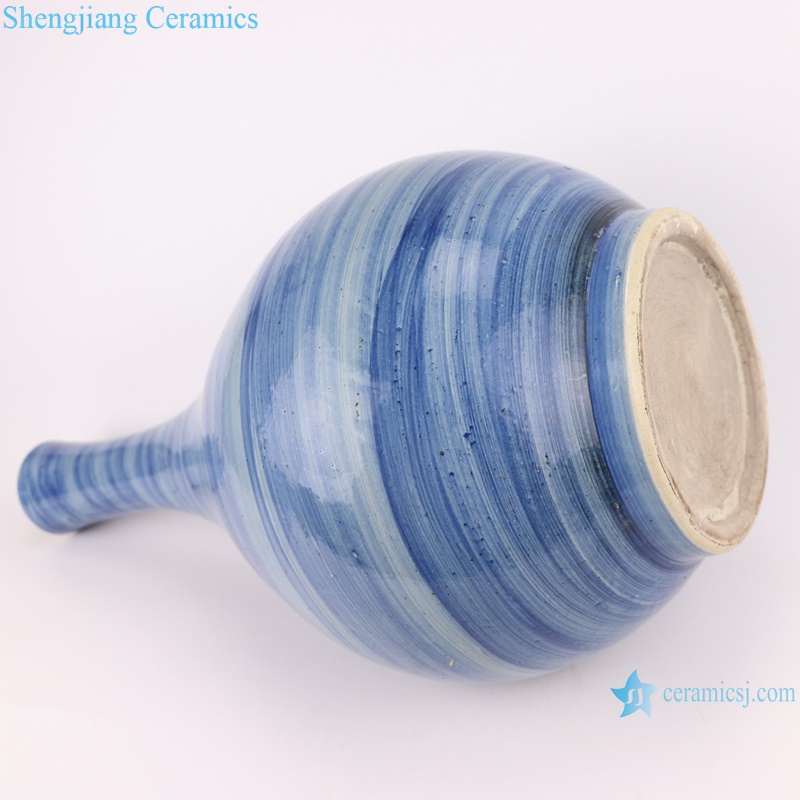 RZPI59 Jingdezhen handmade ceramic blue striped design decorative vases
