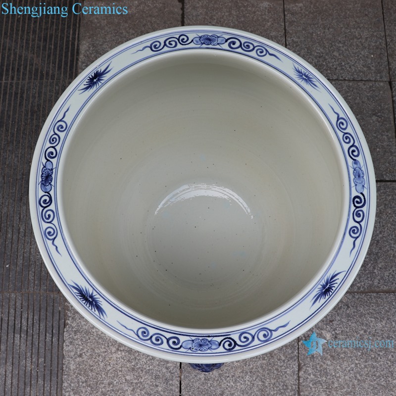 RZSD05-A Jingdezhen handmade blue and white ceramic pot different designs 