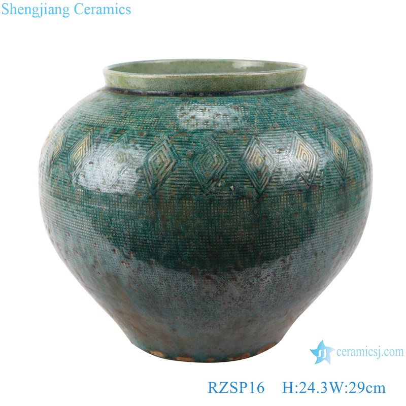 RZSP016 Antique Jingdezhen Creative handmade vase home TV Cabinet decoration Porcelain pottery vase