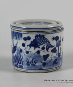 RYLU50-a_Blue and White Ceramic Pots