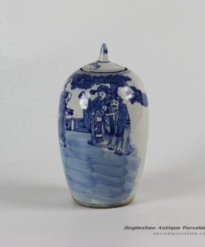 RYLU53_Small Blue and White Ceramic Pots
