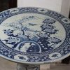 RYLU56-B_Blue and White Floral Ceramic Table