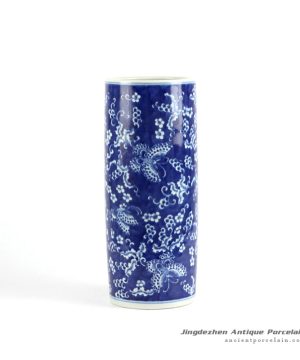 RYLU70-A_Blue and white hand painted ceramic home decoration vases