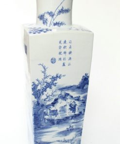 RYQQ12_19inch Hand painted Blue White Ceramic Vase