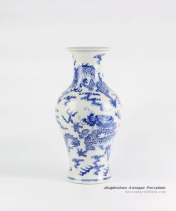 RYLU110_High quality antique piece China dragon design ceramic vase