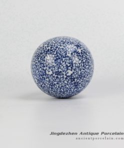RYPU23-F_Blue and White blossom painting Cearmic Ball