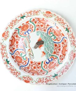 RYQQ41_17.5inch Sea and Fish design Chinese Porcelain Plate