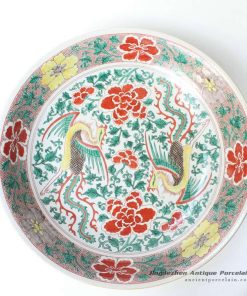 RYQQ46_17inch Hand painted Chinese Porcelain Charger