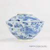 RYWD21-B_Hand paint fish pattern noodle bowl with bowl lid