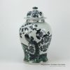 RZFI05-BLACK_Hand paint phoenix pattern black ceramic ginger jar