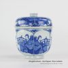 RYXN27_Ancient China maiden pattern hand draw ceramic container jar