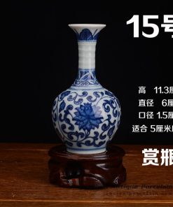 RZEV02-B_tiny fancy hand painted floral ceramic display vase