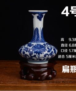 RZEV02-H_tiny fancy hand painted floral ceramic display vase
