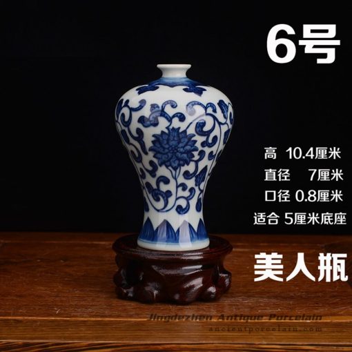 RZEV02-I_tiny fancy hand painted floral ceramic display vase