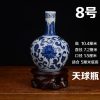 RZEV02-K_tiny fancy hand painted floral ceramic display vase