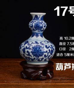 RZEV02-R_tiny fancy hand painted floral ceramic display vase