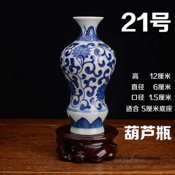 RZEV02-U_tiny fancy hand painted floral ceramic display vase