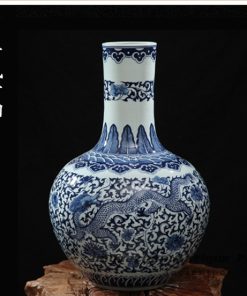 RZFQ03-D_China factory supplier direct outlet high quality ceramic vase dragon floral pattern