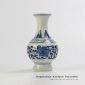 RZIQ06_Blue and white small ceramic hand paint vase