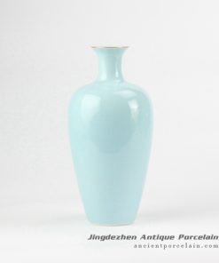 RZJR06_Willow leaf shape solid color china vase