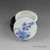 14AS126_Jingdezhen Qing dynasty reproduction Porcelain Inkpad hand painted chrysanthemum design