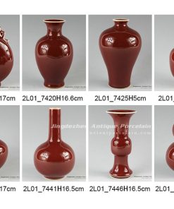 2L01_8 designs Ox blood small porcelain vase