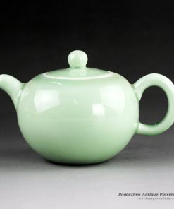 14FS35_solid color porcelain tea pot