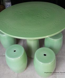 RYAY26_china green ceramic garden table stool