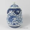 RYDE74_hand painted blue white floral phoenix porcelain Tea Jar